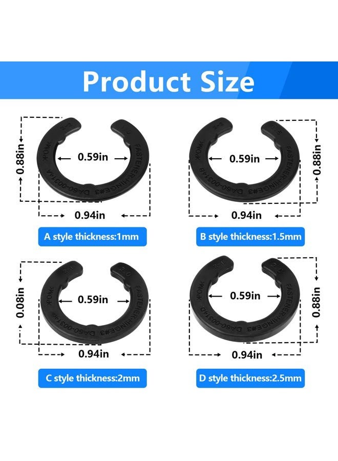 ALOCS DA99-04158A Hinge Shim Refrigerator Door Height Adjustment Kits, for Samsung 3282540, DA60-00314C, PS6448337 AP5668209 Refrigerator Door Shims Replacement Parts, 4 Pieces of Different Thickness - Image 4