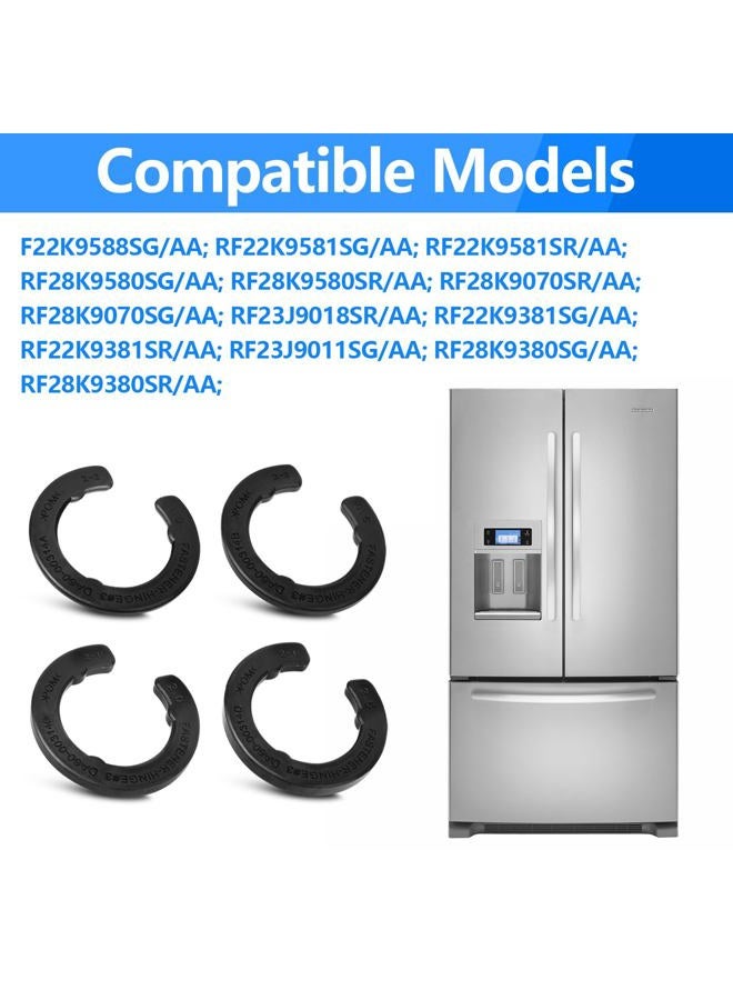 ALOCS DA99-04158A Hinge Shim Refrigerator Door Height Adjustment Kits, for Samsung 3282540, DA60-00314C, PS6448337 AP5668209 Refrigerator Door Shims Replacement Parts, 4 Pieces of Different Thickness - Image 3