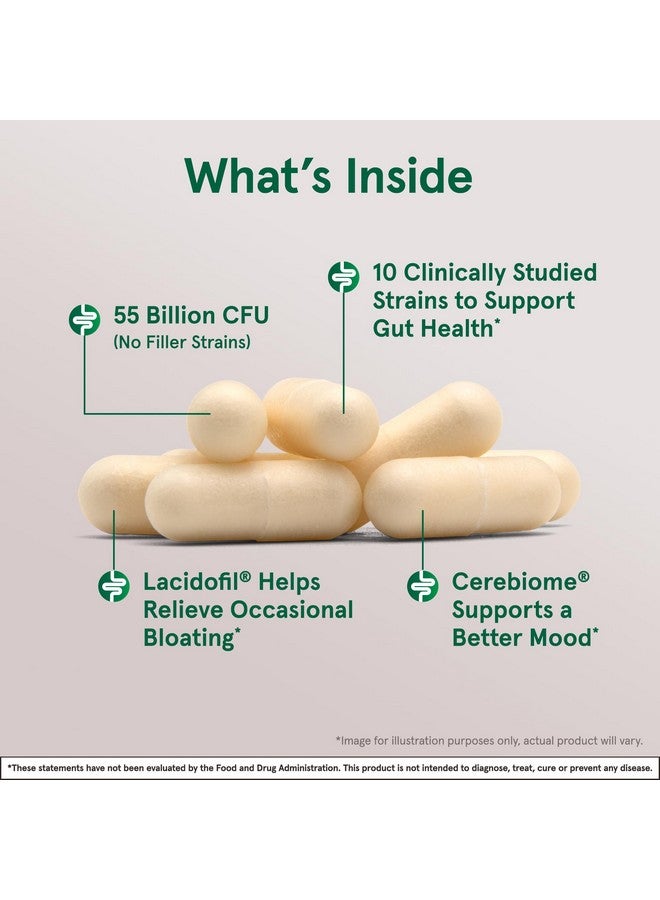 جارو فورملاز جارو فورميولاز جارو-دوفيلوس إي بي إس المتطور، 55 مليار وحدة تشكيل مستعمرة بروبيوتيك، دعم هضمي للبالغين، 30 كبسولة بروبيوتيك نباتية، تكفي لمدة 30 يومًا - Image 2