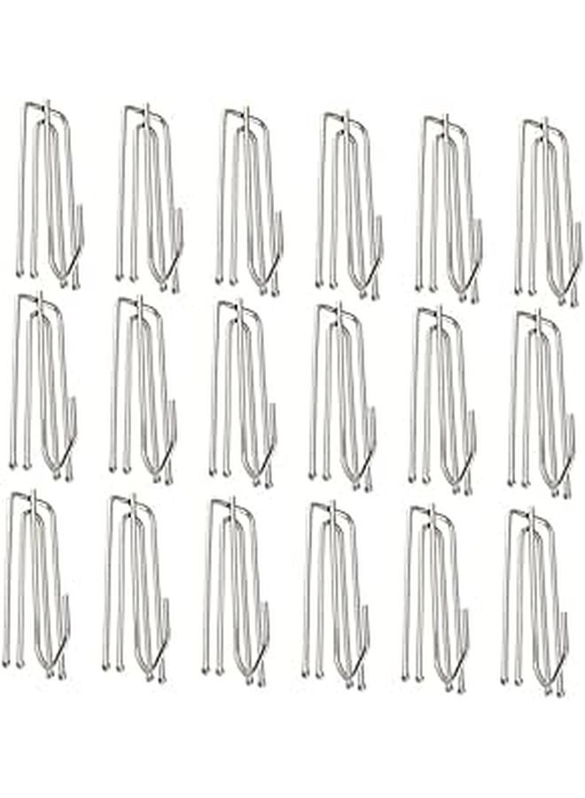 Stainless Steel Shower Curtain Hooks Rustproof Four Claw Design for Tape Pleat Drapery Bathroom - Image 1