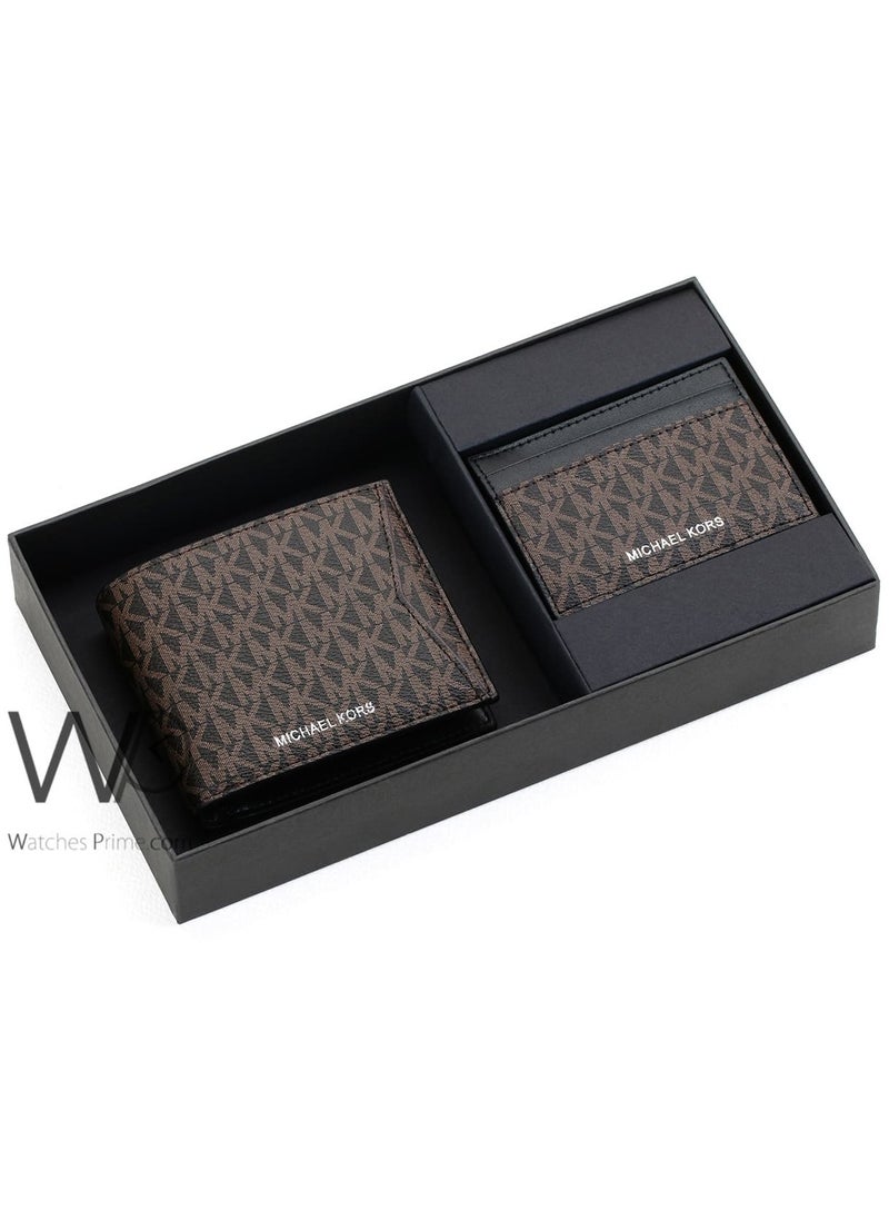 Michael Kors Michael Kors Men Brown Wallet And Card Holder Gift Set  - Image 1