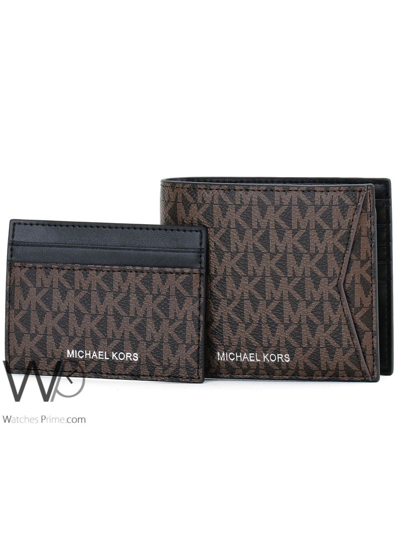 Michael Kors Michael Kors Men Brown Wallet And Card Holder Gift Set  - Image 4