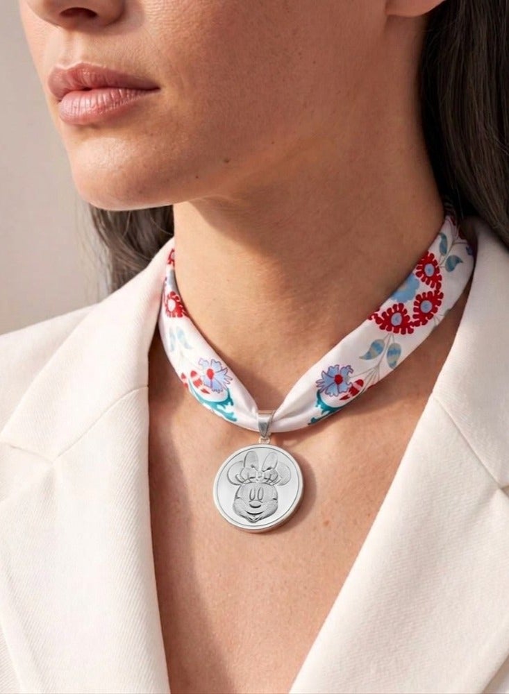 BTC 13g Silver Coin “Minnie Mouse” With Frame - Loto Emma -Wide Scarf - Image 1