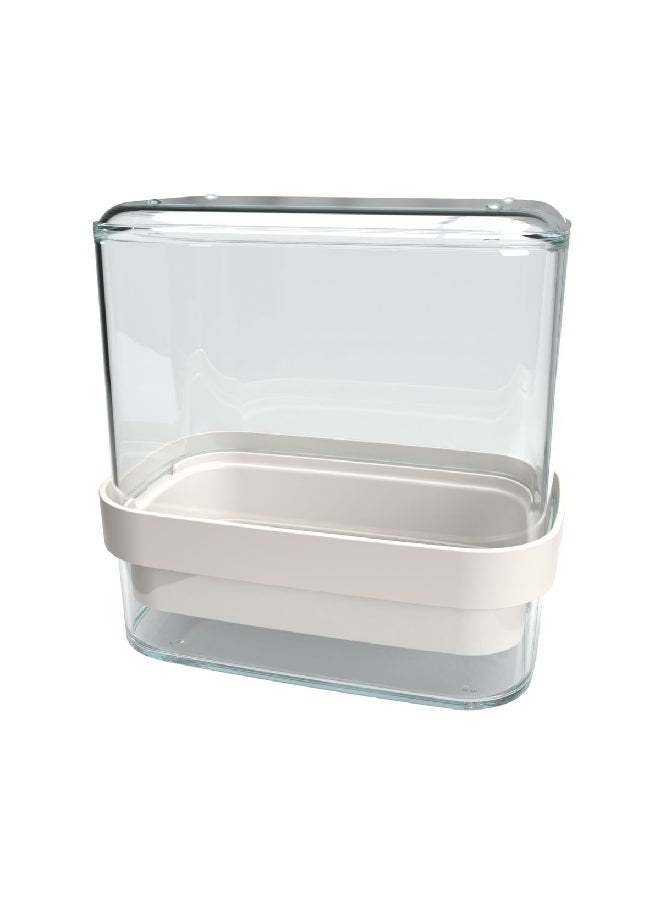 Felli BPA-Free Refrigerator Safe Tender Covered Sprouting Tray Clear and White 6.2 x 6.1 x 3.8 Inch NVTGPK06-09130 - Image 2
