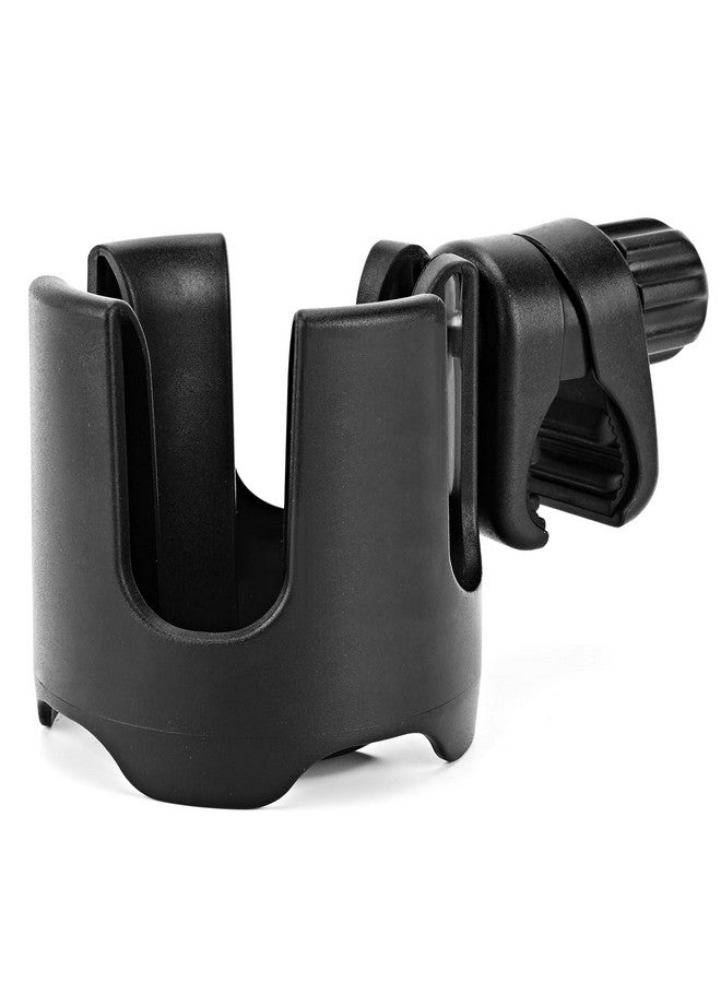 TSAKBAM Universal Stroller Cup Holder, 360° Rotation Large Caliber Adjustable Cup Holder for Walker, Wheelchair, Bike, Scooter, Fits Most Cup, Black - Image 1