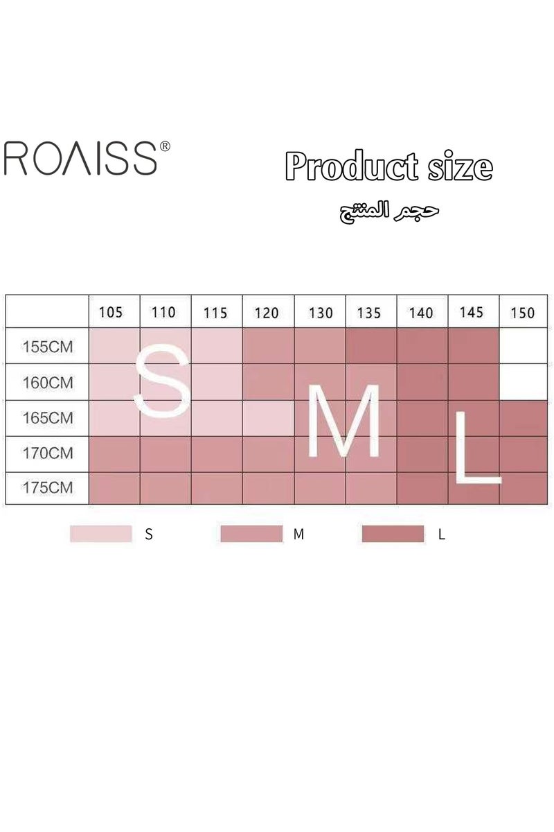 roaiss سراويل لياقة بدنية مرنة عالية الخصر للنساء، سراويل يوجا ضيقة مريحة ومسامية - Image 3