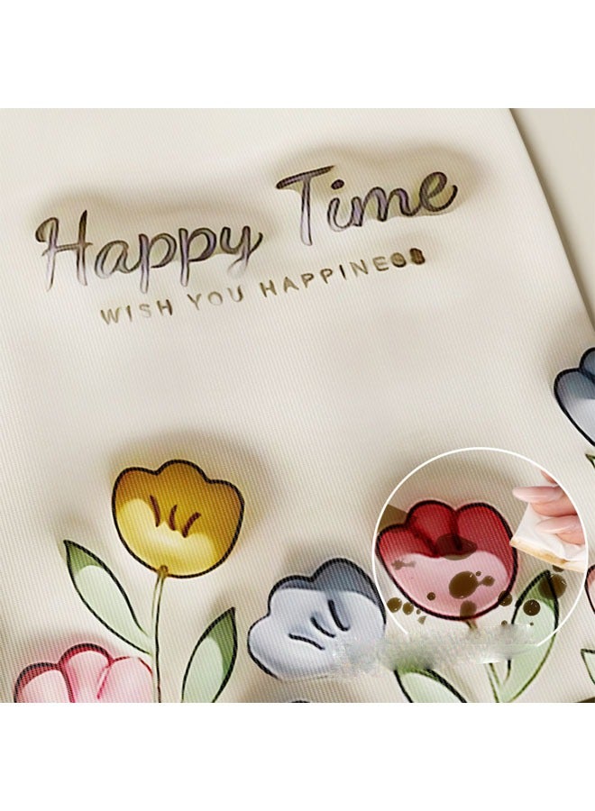 عام فانيلة حمام مطبخ قماشي، كمامة، ملابس نظافة للتوظيف، مقاومة للماء والزيت للطهي، ممسحة اليد، توليب رسوم متحركة فانيلة. - Image 3