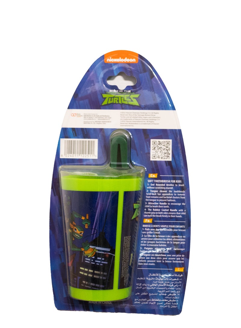 فاب لاب فرشاة أسنان FABLAB سلاحف النينجا مع كوب - Image 2