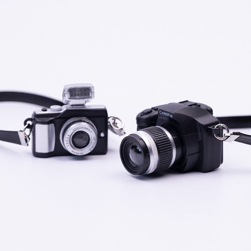 Cotton Doll Outfit With Flashing Sound-Making Shoulder Strap, Retro Mini Slr Camera Keychain With Light And Sound, - Image 2
