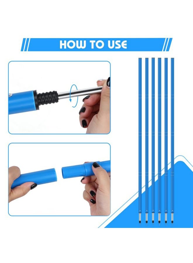HOTOOLME Soccer Agility Training Poles Set - Includes 6 Agility Poles,Agility Ladder, 10 Soccer Cones,Jump Rope for Speed Training, Soccer Training, Basketball Athletes & Kids - Image 4