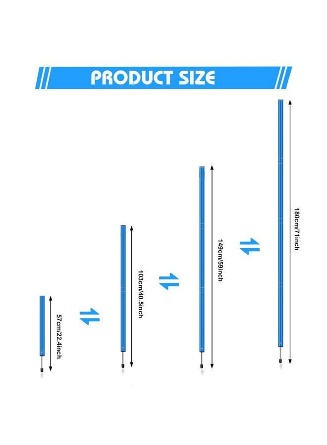 HOTOOLME Soccer Agility Training Poles Set - Includes 6 Agility Poles,Agility Ladder, 10 Soccer Cones,Jump Rope for Speed Training, Soccer Training, Basketball Athletes & Kids - Image 3