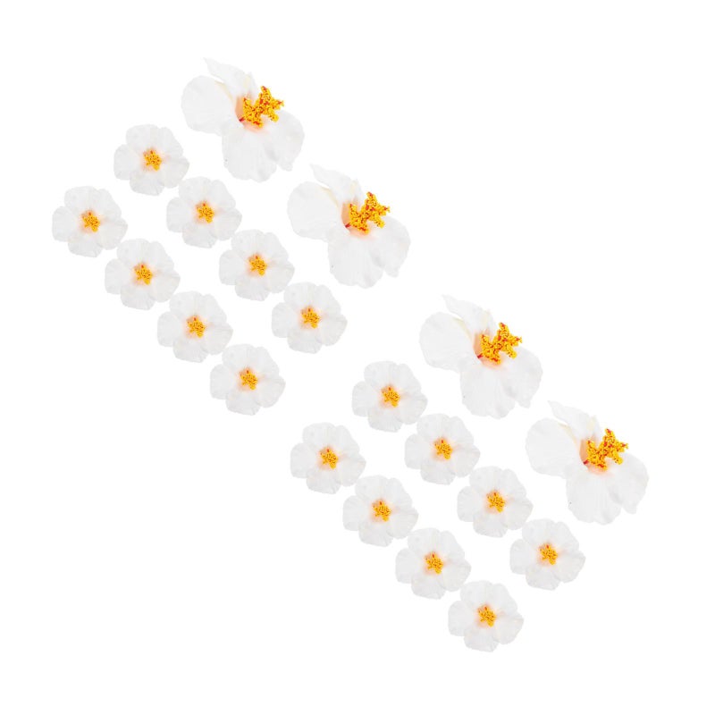 pcs Hawaiian Party Decoration Diy Artificial Flowers Luau Party Favors Hawaiian Graduation Centerpieces Flower Decorations - Image 1