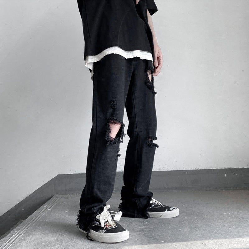 Unisex Classic Denim Jeans Loose Fit Daily Outdoor Wear - Image 5
