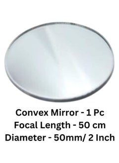 ESPtronics ERH India 1 Pc Convex Mirror Diameter50 mm Focal Length50 cm for Microscopes Telescopes Magnifying Glasses etc  - Image 2