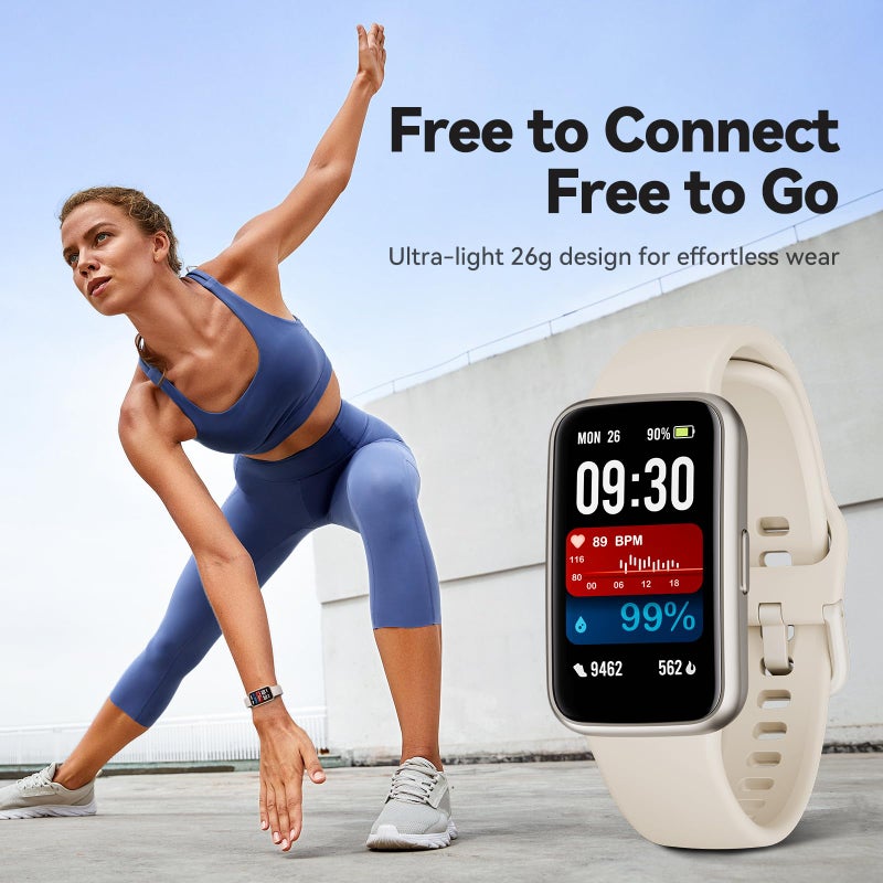 Enfit Fitness Trackers,Smart Watch with 1.47" Color Screen,100+Sport Modes Fitness Watch with Heart Rate Sleep Monitor,Pedometer Step Counter Watch,3TAM Waterproof Activity Trackers for Women Men, BGE - Image 2