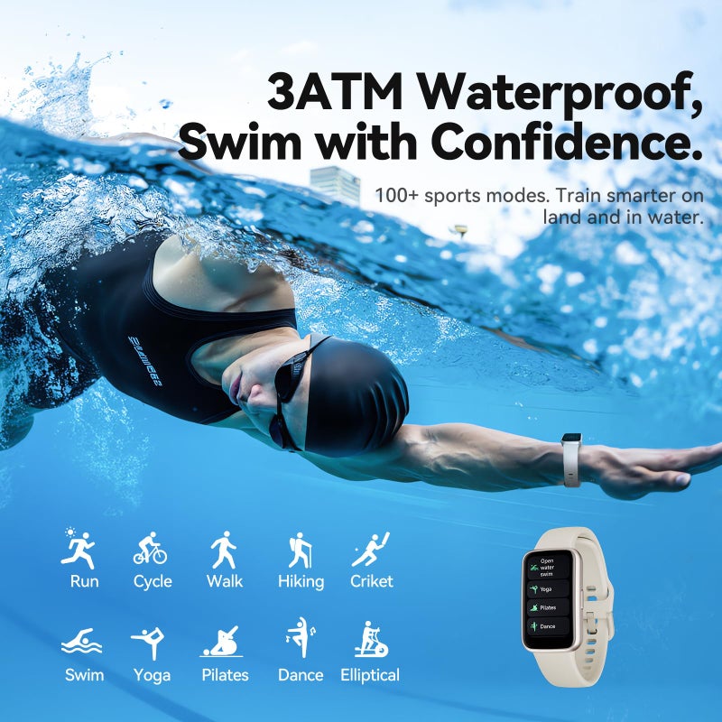 Enfit Fitness Trackers,Smart Watch with 1.47" Color Screen,100+Sport Modes Fitness Watch with Heart Rate Sleep Monitor,Pedometer Step Counter Watch,3TAM Waterproof Activity Trackers for Women Men, BGE - Image 3