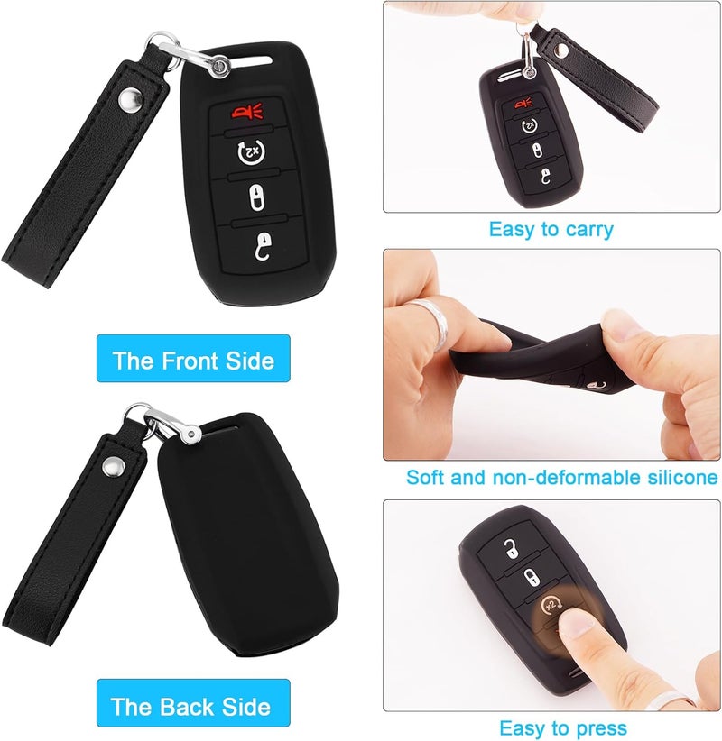 Koaudb Silicone Key Fob Cover for Dodge RAM - Image 5