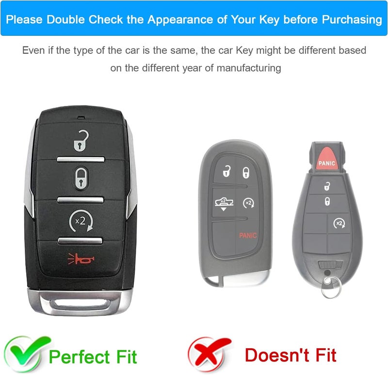 Koaudb Silicone Key Fob Cover for Dodge RAM - Image 2