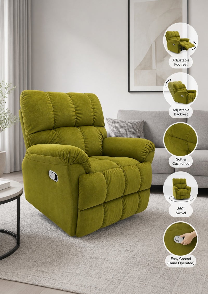Luxury Recliner Sofa Chair Padded Armchair Adjustable Backrest Living Room Comfort Modern soft - Image 2
