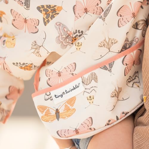 Tiny Twinkle Long Sleeve Bib for Babies & Toddlers – Waterproof Smock Bib for Eating – Machine Washable & Mess-Proof, Baby Feeding Essential & Shower Must-Have(Flutter, 6–24M) - Image 3