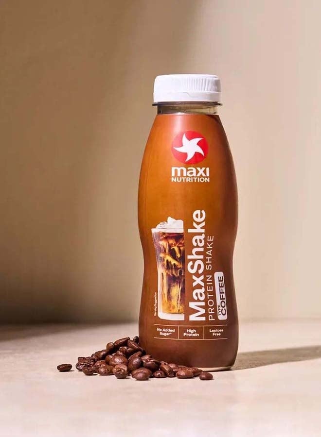 Maxi Nutrition MaxShake Protein Shake | Coffee Flavour | 25g of High-Protein | Lactose Free, No Added Sugar & Artifitial Colour |  330ml - Image 4