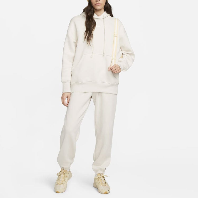 Nike (WMNS) Nike Sportswear Phoenix Fleece Oversized Pullover Hoodie 'Light Orewood Brown' - Image 2
