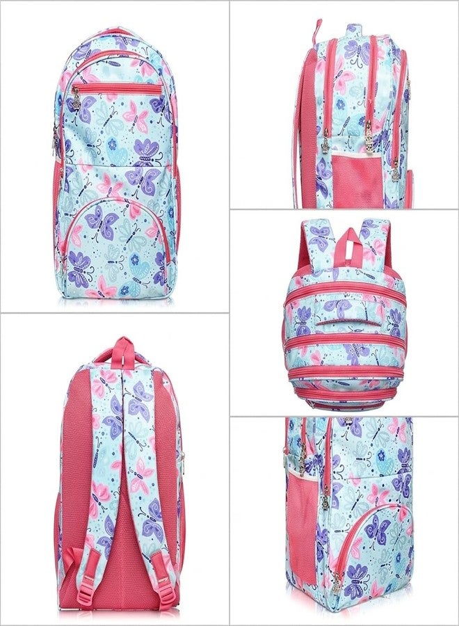Stylbase 27L School Bag for Girls | Premium Polyester Backpack Bags for Women | 5 Compartments Lightweight & Water Resistant | Stylish College Bag for Girls & Backpack for Travelling - Image 4