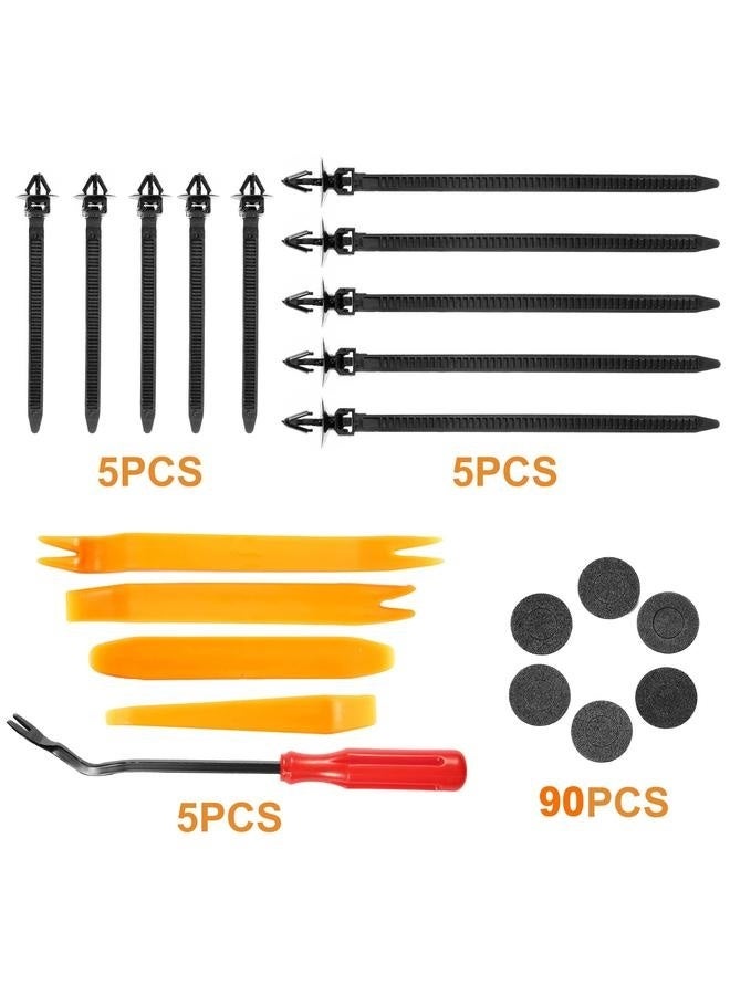 Generic 925Pcs Car per Retainer Clips Plastic Rivets Fasteners Tailgate Handle Rod Clip, 26 Most Popular Sizes Auto Push Pin  - Image 4