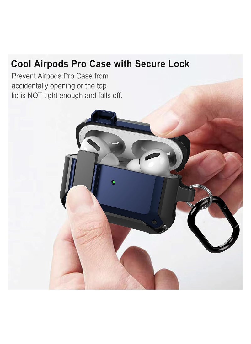 ELTRAZONE Airpods pro case cover with keychain shockproof resilient shock Absorption Secure Lock designed compatible airpod pro case wireless charging for men women  - Image 5