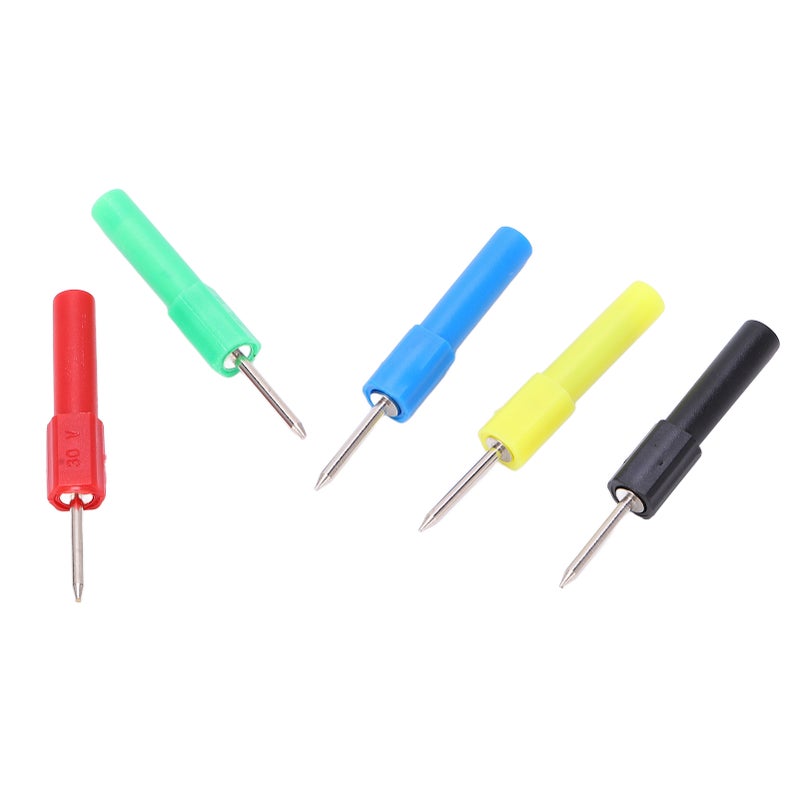 2 Sets J.20013 Multimeter Testing Probes 4mm Safety Socket 5 Colors Maintenance Tools - Image 3