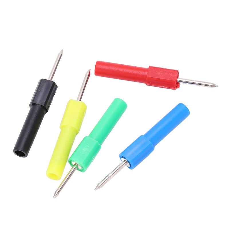 2 Sets J.20013 Multimeter Testing Probes 4mm Safety Socket 5 Colors Maintenance Tools - Image 2