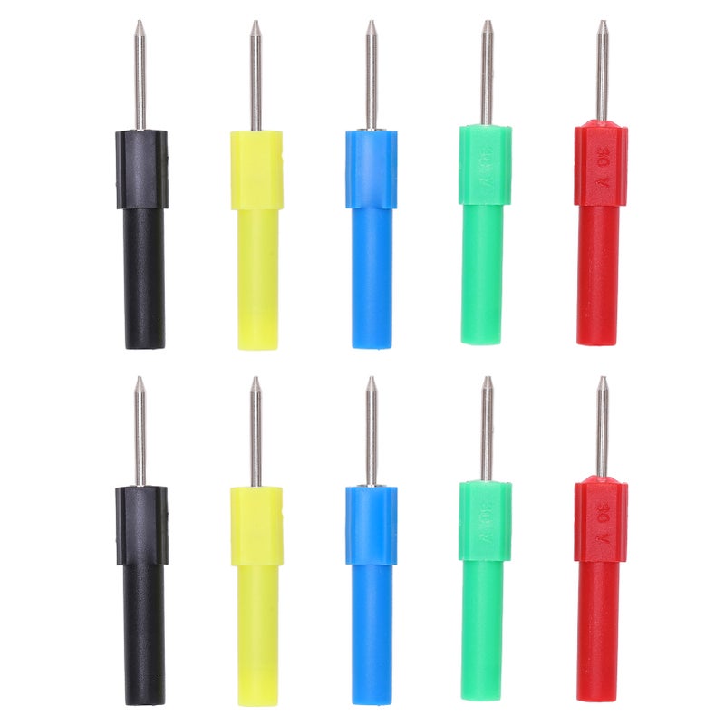 2 Sets J.20013 Multimeter Testing Probes 4mm Safety Socket 5 Colors Maintenance Tools - Image 1
