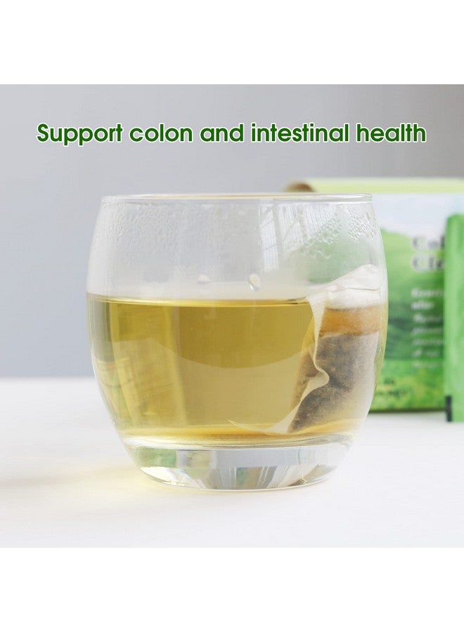 Wins Town شاي تنظيف القولون من وينز تاون، شاي ملين عشبي، يخفف الإمساك ويعمل على تطهير الجسم، يدعم صحة الأمعاء والهضم، 20 كيس شاي - Image 2