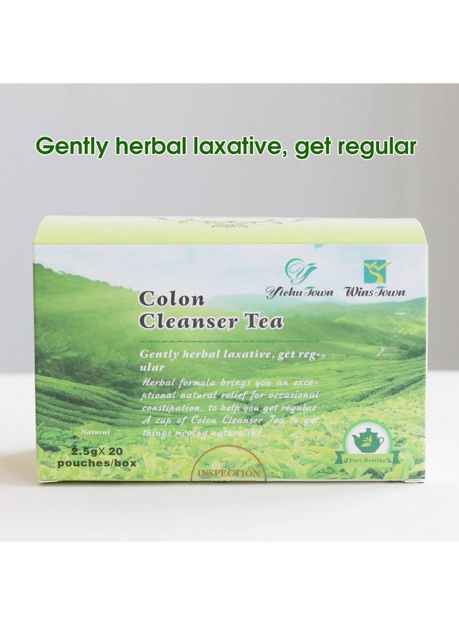 Wins Town شاي تنظيف القولون من وينز تاون، شاي ملين عشبي، يخفف الإمساك ويعمل على تطهير الجسم، يدعم صحة الأمعاء والهضم، 20 كيس شاي - Image 4