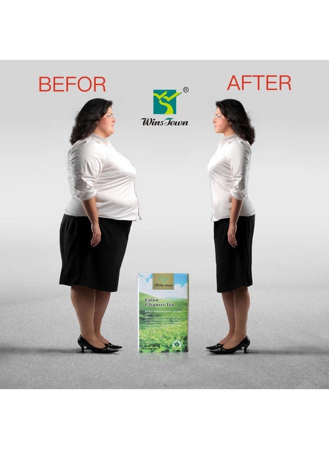 Wins Town شاي تنظيف القولون من وينز تاون، شاي ملين عشبي، يخفف الإمساك ويعمل على تطهير الجسم، يدعم صحة الأمعاء والهضم، 20 كيس شاي - Image 3