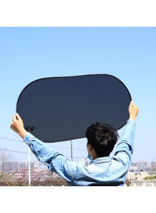 GGEROU 5 Pack Car Side Window Sunshades, Foldable Car Sunshade, Universal Car Sun Mesh Blind Rear Window UV Protector Sun Shade - Image 3