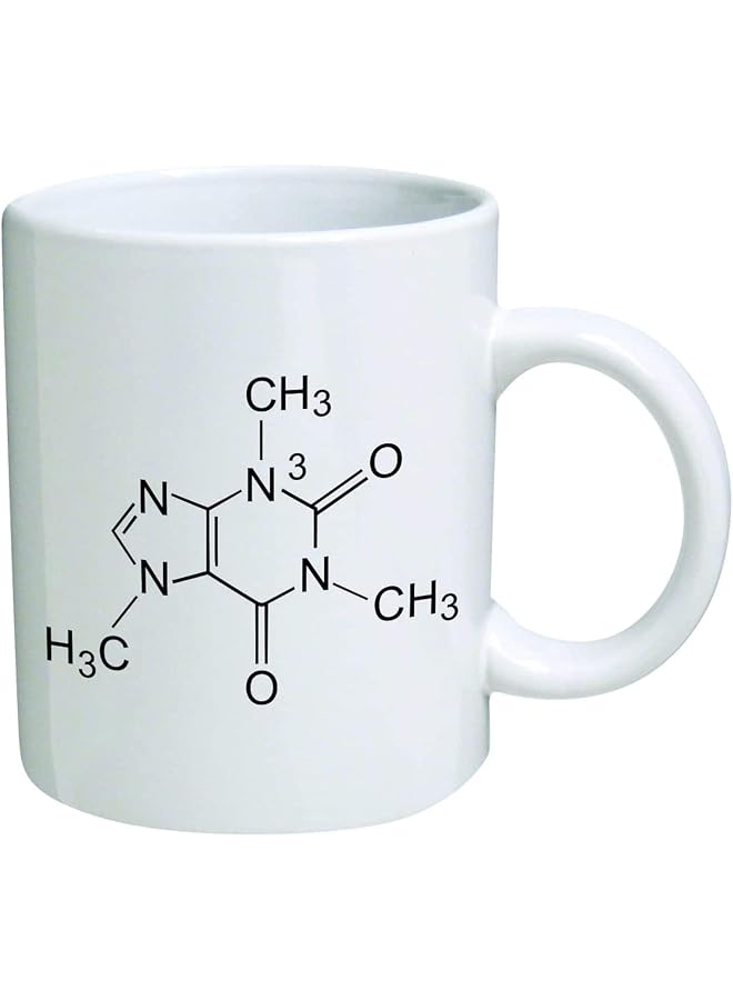 Funny - Caffeine Molecule, Chemistry - 11 OZ Coffee s - Funny Inspirational and sarcasm - By TM