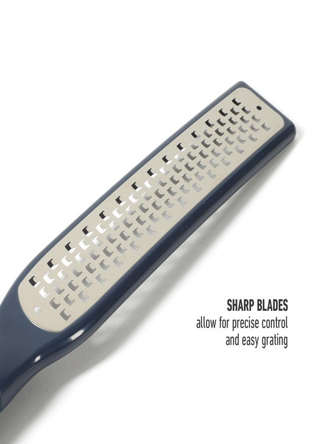 كالفالون مبشرة جبن يدوية من قطعتين من الفولاذ المقاوم للصدأ من كاليفالون إيدج، مع أغطية ومقابض مطاطية - أزرق داكن - Image 5