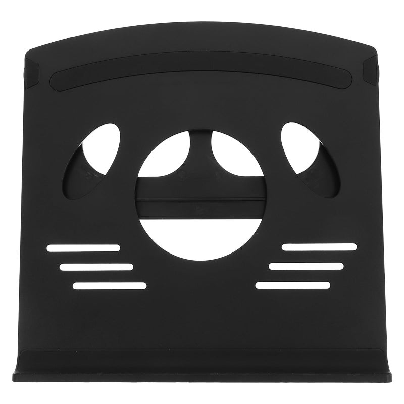 حامل كمبيوتر محمول قابل للطي مع فتحة تبريد، حامل أقراص أسود محمول للاستخدام في المكتب والمنزل - Image 2