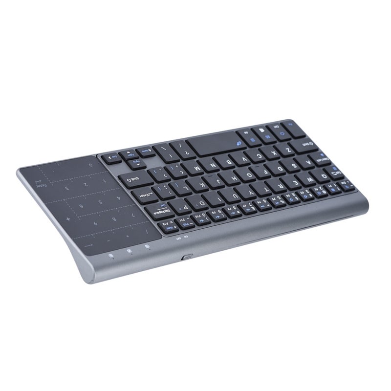 2.4Ghz Wireless Keyboard: Mini Compact Size, Reliable Plug-and-Play Connection, Sensitive Switchable Touchpad - Power Saving Design Universal Compatible Keyboard for PC, Notebook, TV Box - Image 4