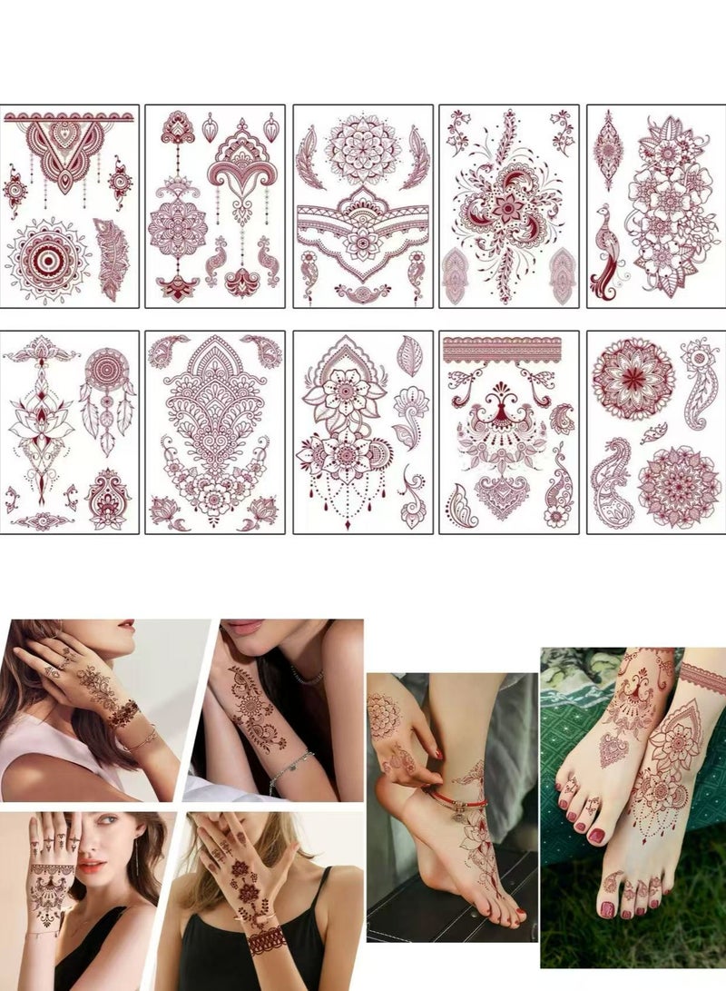 Lace tattoo sticker with high-end feel, tattoo sticker on the back of the hand and foot - Image 1