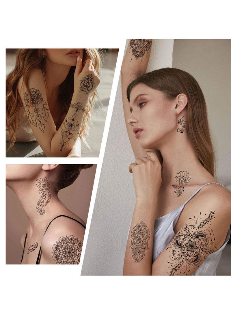 Lace tattoo sticker with high-end feel, tattoo sticker on the back of the hand and foot - Image 3