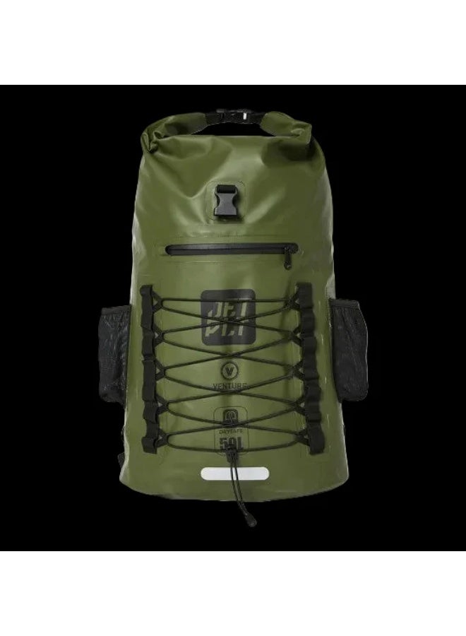 JetPilot Venture 50L waterproof bag - sage - Image 1