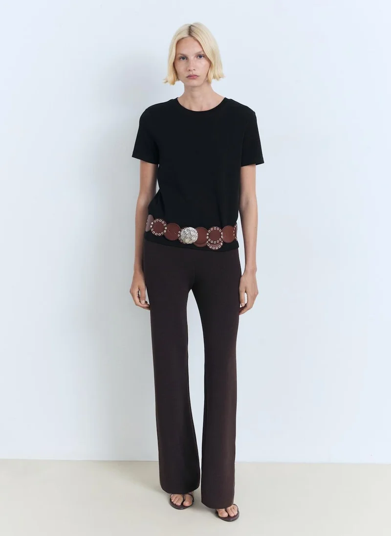 MANGO Cotton short-sleeved t-shirt