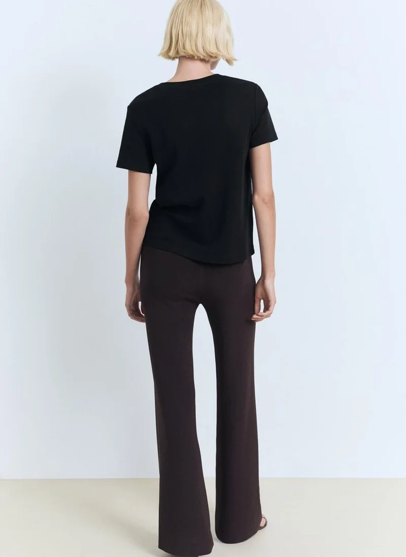 MANGO Cotton short-sleeved t-shirt