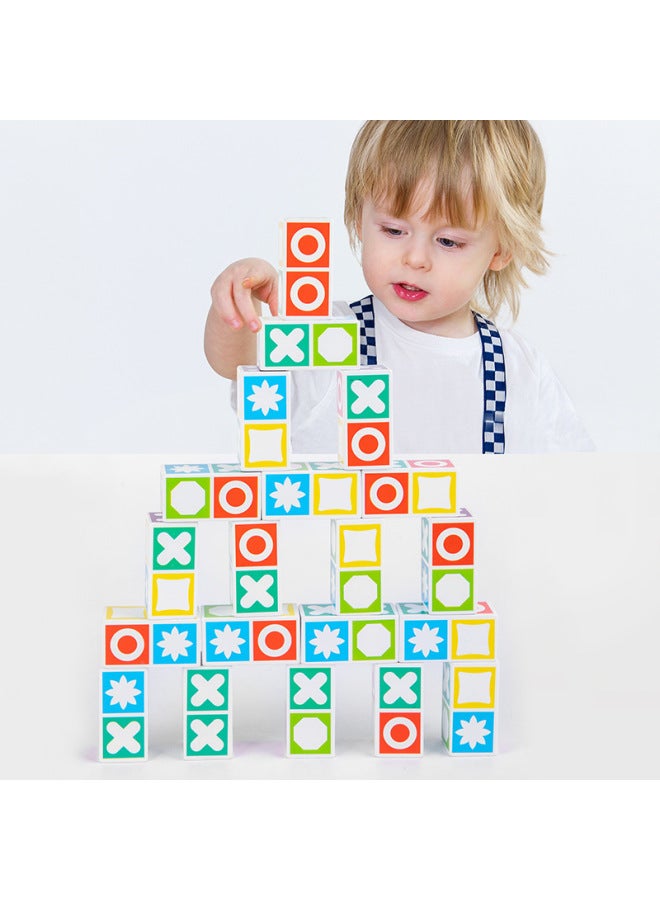 Crazy Matching Game Children's Building Blocks Puzzle Matching Logical Thinking Board Games Early Education Educational Toys-Color:Crazy Matching Game-Smiley - Image 5