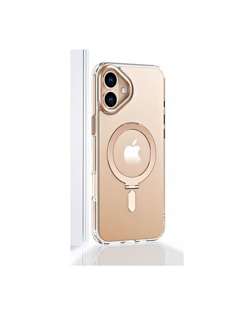 iPhone 16 Magsafe Case with Stand, Powerful Magnetic, Military Grade Drop Protection, Compatible with MagSafe and Magnetic Phone Accessories, Clear