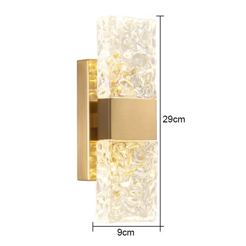 Luxury Modern Glass Rectangle Wall Lamp with LED - Image 5