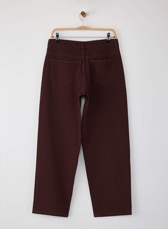 trendyol Brown Low Waist Skater Jeans - Image 5