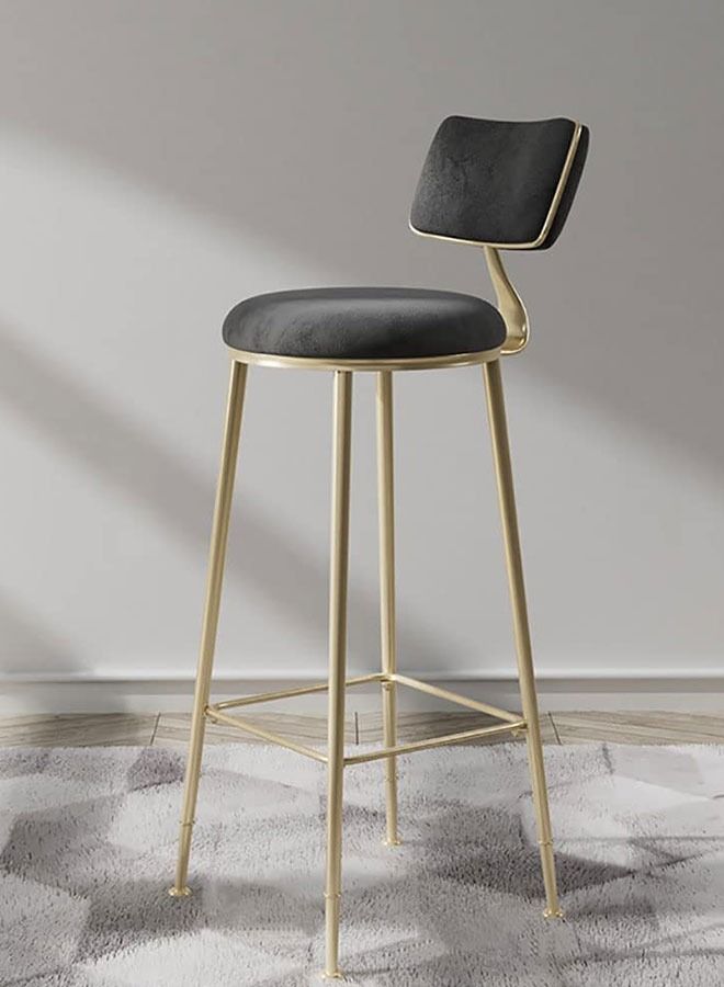 GoldenLike Bar Stool with Back,Counter Stools Bar Chairs with Sturdy Steel Frame for Dining Room,Kitchen,Party  - Image 1
